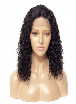 Lace front wig pre plucked hair line baby hair natural color  bleached knots 100% human hair 8A + quality curly pre order